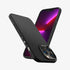 ACS03201 - iPhone 13 Pro Max Case Liquid Air in matte black showing the back